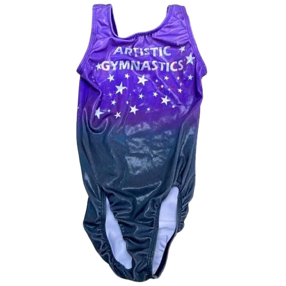 ❤️ 🆕 SNOWFLAKE Kids Artistic Gymnastics Outfit Size L